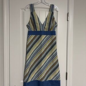 Patagonia Dress Tank Blue Green Print Athletic Size Large